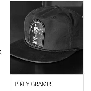 Bottom Dweller Society Black Pikey Gramps Cap Fisherman Snap Back Captain